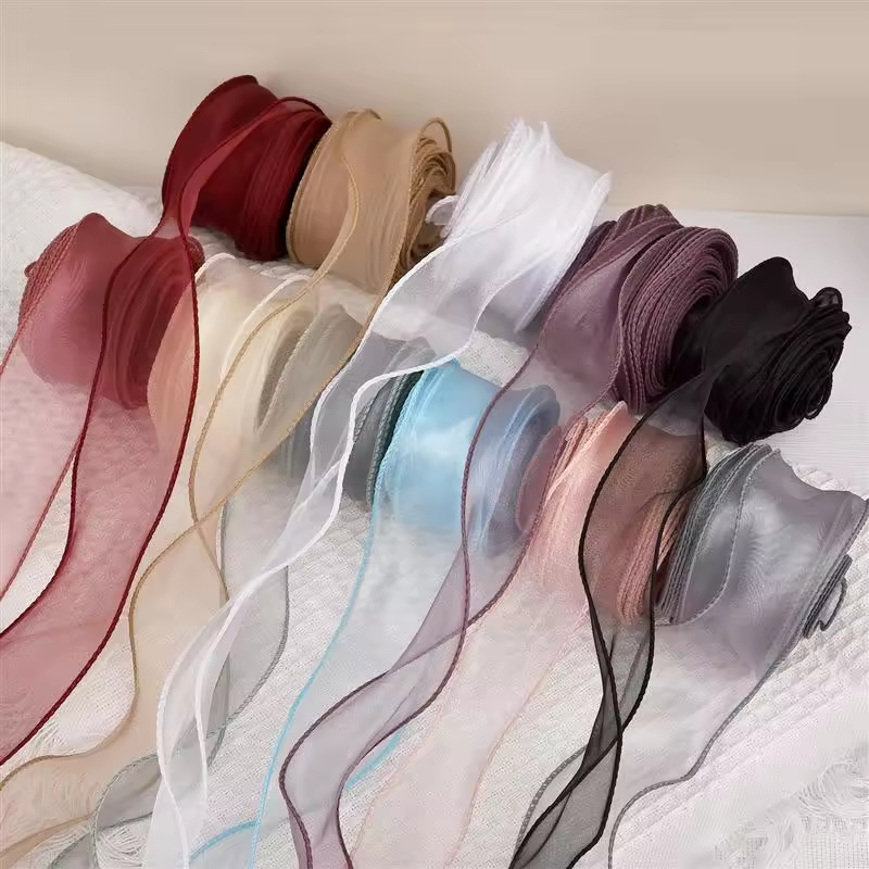 Ribbon Organza Roll - Fita de Chiffon Transparente de 10