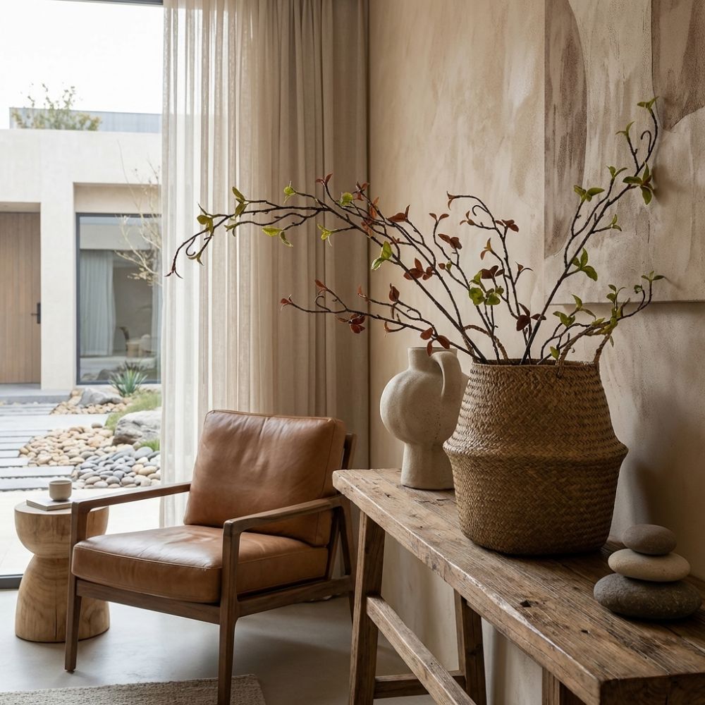 Branch Curly Willow - Galho Artificial de Salgueiro com Toque