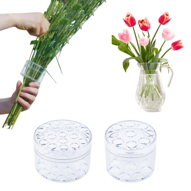 Supply For Florist - Suporte de haste espiral resistente, transparente,