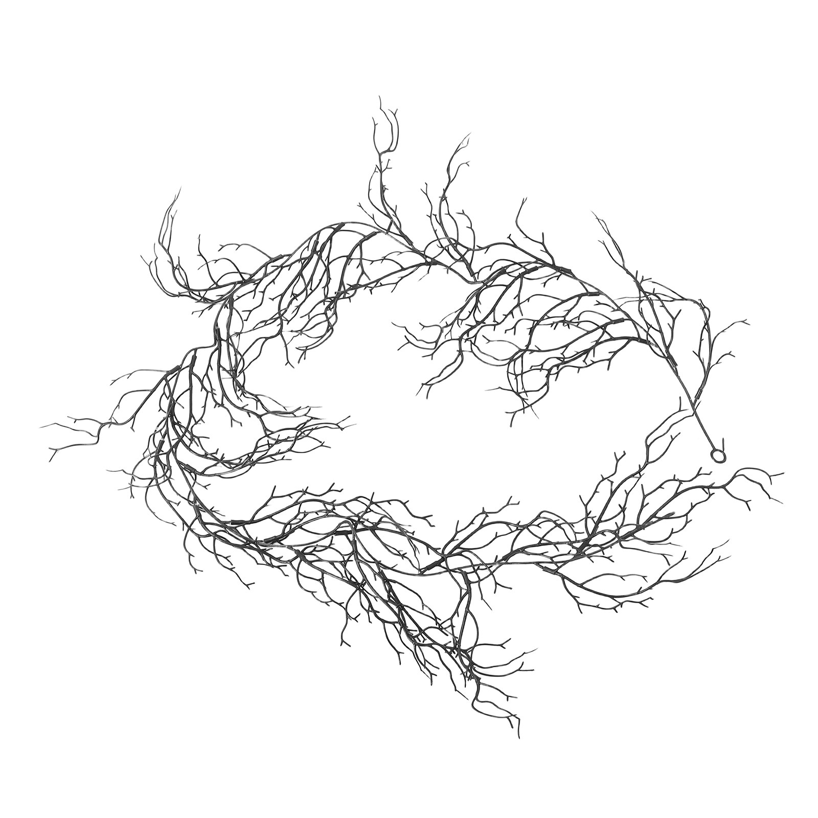 Branch Curly Willow - Galho Decorativo de Plástico Preto com