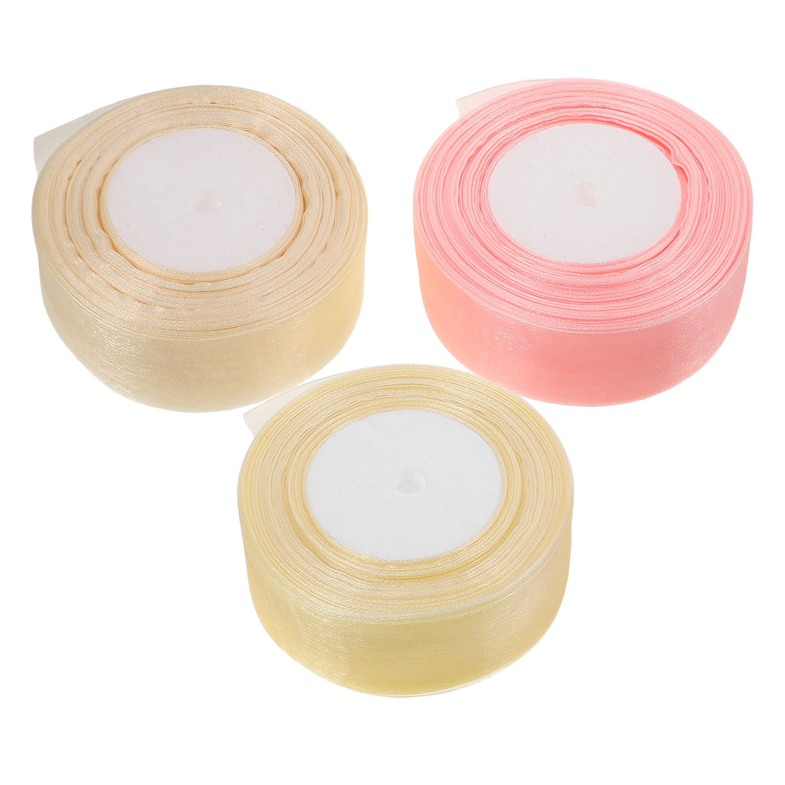 3 Rolos de Fita de Organza Tra - Ribbon Organza Roll avaliação e preço